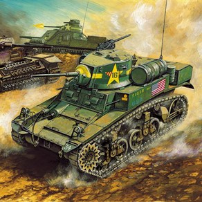 [아카데미과학] 135 US M3A1 스튜어트 경전차 13269, 1개