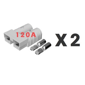 앤더슨 단자 커넥터 파워뱅크 연결 케이블 50A 120A 175A 350A, 1세트