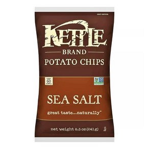 [미국직배송]케틀 브랜드 씨 쏠트 포테이토 칩 Kettle Sea Salt Potato Chips, 1개, 241g