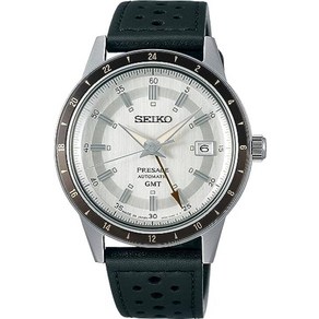 [세이코] SEIKO 프레자쥬 Style60’s GMT Pesage 자동감김 SSK011 일본제 Made in Japan 맨즈 손목시계 블랙 레더 해외 모델 []