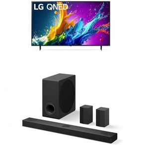 알렉사 내장형 LG 86인치 클래스 QNED80T 시리즈 LED 스마트 TV 4K 프로세서 플랫 스크린86QNED80TUC 2024 5.1.3ch. 무선 돌비 애트모스 및, 65 inches, Home Theathe Audio