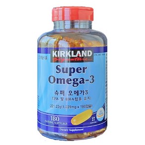 커클랜드 슈퍼 오메가3 1 229mg X 180캡슐, 1개