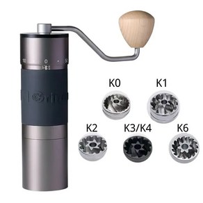 파쇄기 Kinginde K4K6 수동 커피 연마기 420 Baja Tahan Kaat 38mm48mm 버 그라인딩 코어 휴대용 Penggiling Kopi Gilingan 도, 1.K0