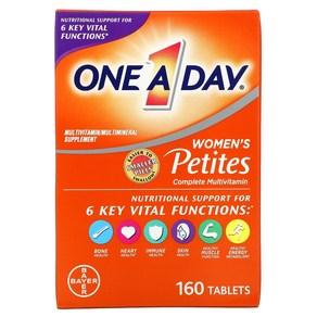 One-A-Day Womens Petites Complete Multivitamin 160 Tablets, One Size, 1개, 160정