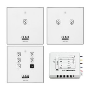 GUGU 스마트 무선 터치 스위치 1구 2구 4구 국산, 12468.GU 무선 터치 스위치 2구, 1개