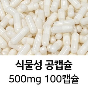 식물성 공캡슐 100캡슐 - 식약처허가 FDA 할랄 코셔 ISO등 인증제품, 1개