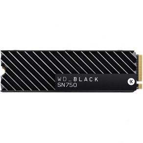 Western Digital 500GB SN750 NVMe 내장 게이밍 SSD 솔리드 스테이트 드라이브히트싱크 포함 Gen3 PCIe M.2280 3D NAND 최대 3430