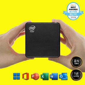 커넥트더닷 미니 pc 초소형 사무형 가정용 컴퓨터 피씨 데스크탑 win11 12GB 12세대 DDR5 4800MHz