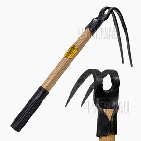 대장간 두발 괭이 (쇠스랑 2발괭이 마늘 인삼뿌리 약초캐기 텃밭 원예 호미 농기구)