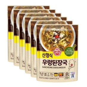 오뚜기 산청식 우렁된장국 500g, 6개