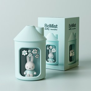 miffy 미피 최신 업그레이드 케릭터 가습기 탁상용 사무실용 미니 가습기 500ml 대용량, 블루, 블루