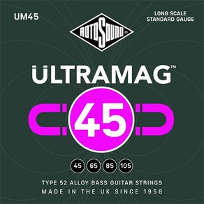 RotoSound - Ultamag Bass Standad Long Scale / 베이스 스트링 045-105 (UM45), *, *, 1개