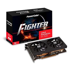 PoweColo Fighte AMD Radeon RX 7700 XT 12GB GDDR6 그래픽 카드., 7600 파이터