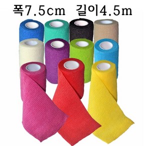 뉴칼라 자가접착 탄력 밴드 폭 7.5cm 3인치 스포츠 자착성 점착 테이프, 민트, 1개