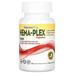 네이처스플러스 헤마플렉스 패스트액팅 캡슐 60정 Hema-Plex Capsules, 1개