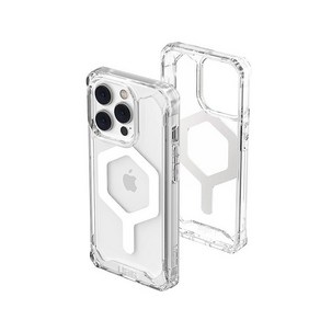 URBAN ARMOR GEAR UAG 아이폰 14 프로 전용 케이스 반투명 클리어 아이스 15.5cm6.1인치 플라이오 내장 자석 MagSafe 충전과 호환 경량 슬림 충격 방지