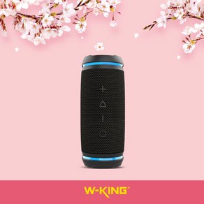 W-KING 더블유킹 Bysical D3mini 바이크 라이딩 캠핑 아웃도어 블루투스 스피커 방수기능, D3mini 스피커 블랙 에디션