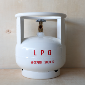 5kg LPG 스틸가스통 + 안전마개 세트 휴대용 가스용기, 1세트