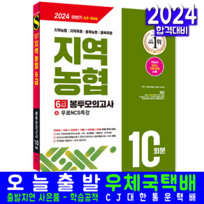 지역농협 6급 채용시험 실전 봉투모의고사 문제집 교재 책 2025, 시대고시기획