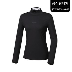 [와이드앵글 공식] [골프] 여성 VA 골지 하이넥 티셔츠 L WWP23291Z1