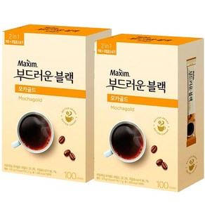 동서 맥심 부드러운 블랙 모카골드 100T x 2개+사은품랜덤(ID당1개), 200개, 2개, 100개입