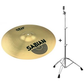 SABIAN 사비안 SBR 크래쉬 심벌 16인치+심벌 일자 스탠드