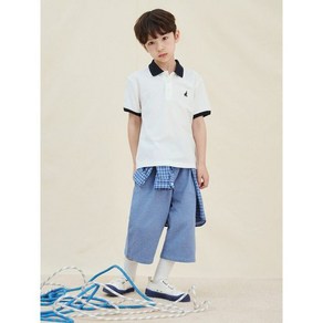 [브랜드정품]빈폴키즈 공식브랜드관 [BEANPOLE KIDS] 남아 피케 칼라 상하세트 블루 (BI5242U09P) 등교룩 등원룩