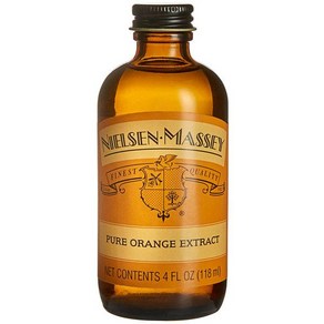 Nielsen-Massey 닐슨 메시 퓨어 오렌지 익스트랙트 4 fl oz 118ml 2팩, 2개