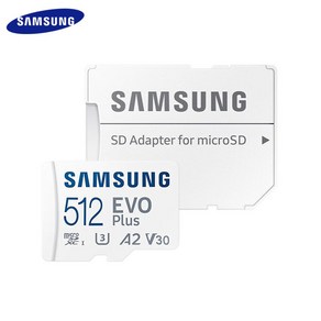 100% 삼성 호환 EVO 플러스 마이크로 SD 카 SDXC 64GB A1 V10 128GB 256GB 512GB A2 V30 메모리 TF 전화/카메라 용, 1개