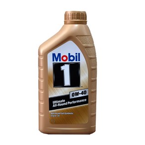 모빌원 Mobil Supe 엔진오일 /디젤 가솔린/수입차종, 1개, Mobil1 모빌골드 0W-40 -수입차종, 0w40