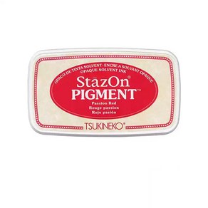 츠키네코 스테이즈온 피그먼트 잉크패드 사무용 공예 다꾸 스탬프, 1개, SZ-PIG-021