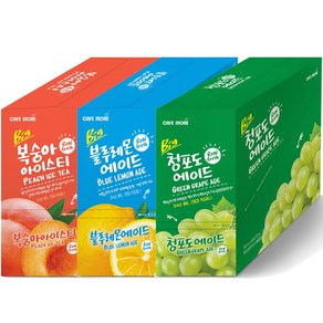 [카페모어] 빅 에이드 3종 (340ml 24팩입) 상큼한 에이드, 24개, 340ml