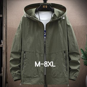 쥬엔리치 M-8XL 남자 빅사이즈 바람막이 여름 경량 오버핏