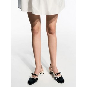 찰스앤키스 도리 투톤 더블보우 슬링백 펌프스 2colos CK161720194