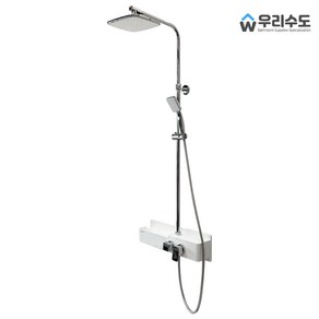 [한샘바스] WT첼로 욕실 선반형 해바라기 레인 샤워기 (레인샤워 샤워헤드 욕조토수구 3기능), 1개