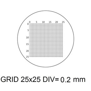 접안 렌즈 마이크로 미터 직경 19mm 광학 유리 크로스 눈금자 그물 생물 현미경 23.2mm 안구 DIV 1 0.1 0.05 0.2mm, [04] MS-1-H, MS-1-H, 1개