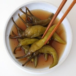 [여우마을 수제반찬] 더 맛있는 간장고추지 업소용 고추장아찌, 4개, 4kg