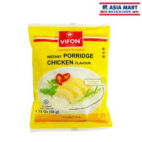 베트남 간편죽 비폰 VIFON 포리즈 차오가 닭고기 죽 50g /VIETNAM 비폰 CHAOCA INSTANT PORRIDGE CHICKEN FLAVOUR