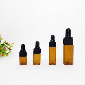 갈색 스포이드 유리 공병 2ml 3ml 5ml 10ml 향수병 아로마 오일, 10ml(5개 1세트), 1개