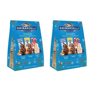 기라델리 초콜릿 초콜렛 초코 스노우맨 눈사람 어소트먼트 425g 2개 (미국) Ghiadelli Chocolate Snowman Assotment