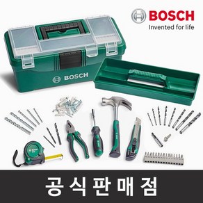 보쉬 정품 73pc DIY 스타터 박스 공구박스 핸드툴세트 수공구 플라이어 줄자 비트세트 다목적공구, 1개