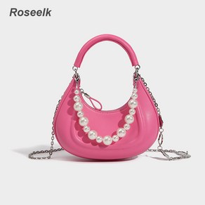 Roseelk 진주 장식 Eva bag 에바 숄더백