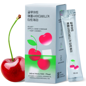 글루어트 애플사이다비니거 타트체리 사과식초 애사비 스틱 1박스 240ml