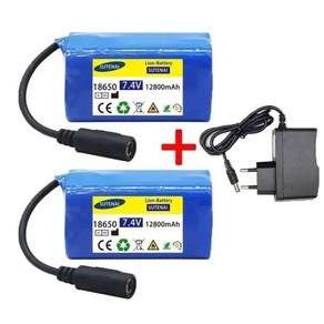 리모컨 RC 낚시 미끼 보트 부품 T188 2011-5 V007 용 배터리 7.4V 12800mAh, 02 2pcs 12800mAh, 2개