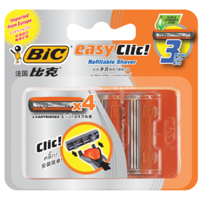 BIC 빅면도기 이지클릭 3중날 리필팩 1개