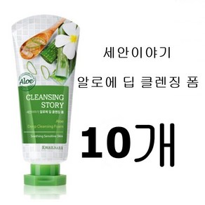 웰코스)과일나라 세안이야기 알로에 딥 클렌징 폼, 120g, 10개