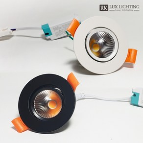 LED 다운라이트 2인치 5W COB 화이트 블랙 커버 플리커프리 가구 매입등 매립등 할로겐, 전구색 - 따뜻한노란빛, 1개