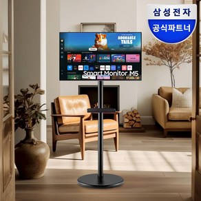 NEW 24년형 삼성전자 M5 스마트 모니터 S32DM501E 화이트+M5 전용스탠드 VI200S 32인치 신제품 IPTV 투인원 거치대 무빙스타일 패키지 자가설치, 3. 모니터(블랙) + 스탠드(블랙), 고객직접설치, 스탠드형, 80.1cm