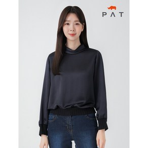 PAT 니트단 실키 블라우스 MI62501