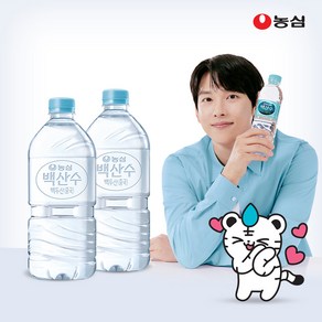 농심 백산수 무라벨 1L 36병 생수, 36개